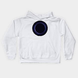 Total Eclipse Scribble Circle Frame Kids Hoodie